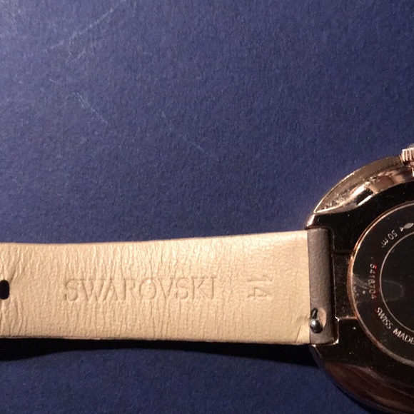 Beautiful Authentic Swarovski Ladies watch $380 retail. Stardust leather watch - Picture 11 of 12